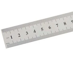 Oem Metalinė liniuotė 30 cm - 12 colių - 1 mm - dvipusė - tiksli