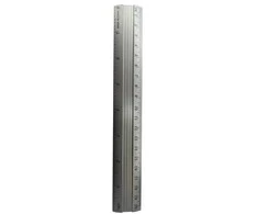 Metalinė liniuotė 30 cm - 12 colių - 1 mm - dvipusė - tiksli
