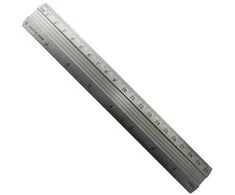 Metalinė liniuotė 30 cm - 12 colių - 1 mm - dvipusė - tiksli