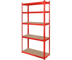 Metalinė sandėlio lentyna 180x90x40 raudona Rebel