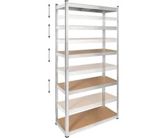 Metalinė sandėlio lentyna 180x90x40 sidabrinė Rebel