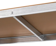 Metalinė sandėlio lentyna 205x120x45 sidabrinė Rebel