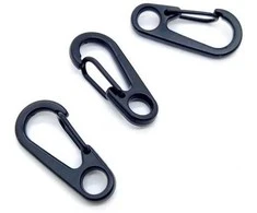 Oem Metalinis kabliukas 33x15mm - juodas - Rakto kabliukas - Survival