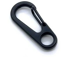 Oem Metalinis kabliukas 33x15mm - juodas - Rakto kabliukas - Survival