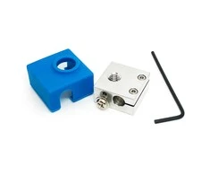Micro Swiss šildytuvo bloko atnaujinimas su silikoninėmis kojinėmis, skirtas CR10 / Ender 2 / Ender 3 / ANET A8 spausdintuvams MK7, MK8, MK9 Hotend