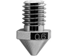 Micro Swiss žalvarinis, dengtas, nusidėvėjimui atsparus antgalis, skirtas Flashforge Creator Pro 3 - 0.60mm
