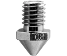 Micro Swiss žalvarinis, dengtas, nusidėvėjimui atsparus antgalis, skirtas Flashforge Creator Pro 3 - 0.80mm