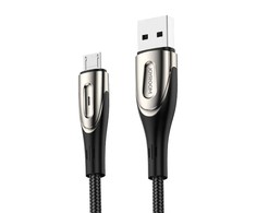 Micro USB 3A greito įkrovimo laidas 1.2 m Joyroom S-M411 (juodas)