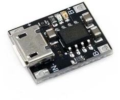 Oem Micro USB įkroviklis 15.3x12.5mm - 1000mA, skirtas Li-pol 1S (3.7V) - TP4056