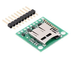 Atminties kortelė MicroSD kortelių skaitytuvo modulis su 5V įtampos keitikliu, Pololu 2587