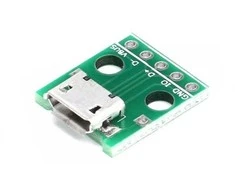 Oem microUSB B lizdas KIT duonos lentai - MicroUSB B tipo lizdas - Mini DIP