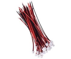 Oem Mikro JST lizdas su 120 mm laidu - 2 PIN žingsnio 1.25 - MCX - moteriškas (moteris)