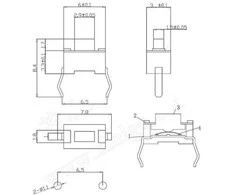 Oem Mikro jungiklis TACT 3x6x5mm - mikrojungiklis - 10 vnt
