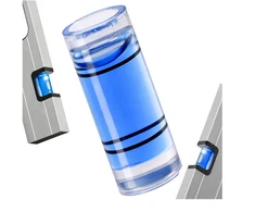Mini buteliukas 6x15 mm mėlynas cilindrinis gulsčiukas