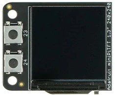 Mini PiTFT 1.3” 240x240 px ekranas, skirtas Raspberry Pi, Adafruit 4484
