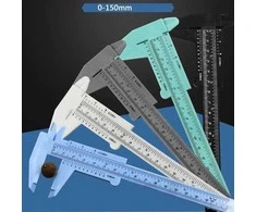 Mini plastikinis suportas 0-150 mm - baltas - matavimo įrankis