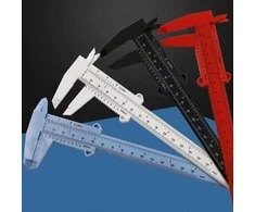 Mini plastikinis suportas 0-150 mm - baltas - matavimo įrankis