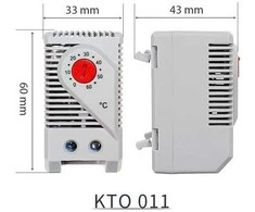 Oem Mini termostatas – 0°-60°C – NC – KTO011 – 230VAC – atidarymo valdiklis
