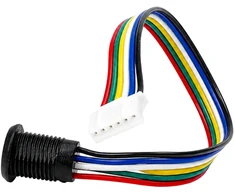 Mini USB moteriškas lizdas - 5+4 kontaktų - tiesus
