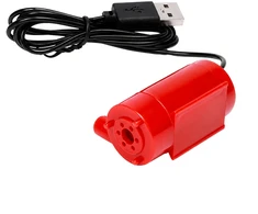 Mini vandens pompa su USB laidu - DC 5V - panardinama - raudona pompa