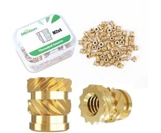 Mintion M2 x 4 mm x 3.6 mm srieginių įdėklų rinkinys - 70 vnt
