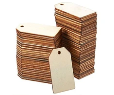 Oem Modelinė fanera etiketės forma 3.0mm 57x32mm