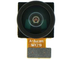 Modulis su M12 tvirtinamu objektyvu IMX219 8Mpx, fisheye, skirtas Raspberry Pi V2 kamerai, ArduCam B0180