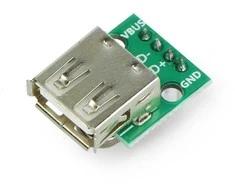 Oem Modulis su USB lizdu ir lituotomis jungtimis