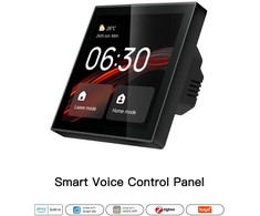 Moes Išmanių namų TUYA valdymo panelė, LCD, Wi-Fi, su ZigBee bridge, montuojama sienoje, juoda