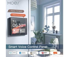 Moes Išmanių namų TUYA valdymo panelė, LCD, Wi-Fi, su ZigBee bridge, montuojama sienoje, juoda
