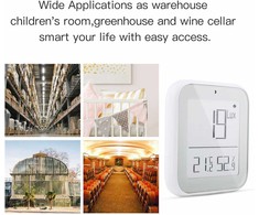 Moes Išmanus šviesos, temperatūros ir drėgmes jutiklis, bevielis, ZigBee, TUYA / Smart Life