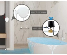 Moes Išmanus vandens nuotekio jutiklis su sirena, bevielis, Wi-Fi, TUYA / Smart Life