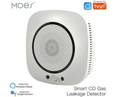 Moes Išmanus Wifi smalkių anglies monoksido CO jutiklis sirena TUYA 230V