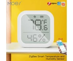 Moes Išmanusis bevielis patalpos temperatūros ir drėgmės jutiklis, ZigBee, TUYA / Smart Life