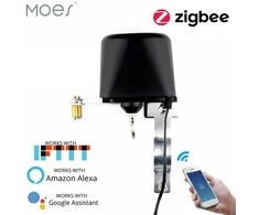 Moes Išmanusis ZigBee vandens sklendės valdiklis TUYA / Smart Life - juodas