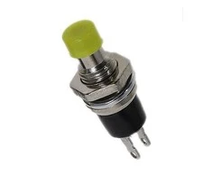 Oem Momentinis mygtukas PBS-110 - geltonas - 250V-1A/125V-3A - 7mm - apvalus