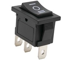 Oem Momentinis svirtinis jungiklis - monostabilus KCD1- 21x15mm (ĮJUNGTA)-IŠJUNGTA-(ĮJUNGTA) 250V - 3 kontaktų