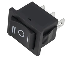 Momentinis svirtinis jungiklis - monostabilus KCD1- 21x15mm (ĮJUNGTA)-IŠJUNGTA-(ĮJUNGTA) 250V - 3 kontaktų