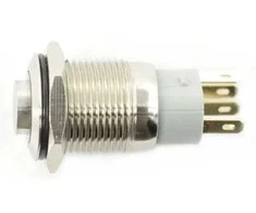 Oem Monostabilus ON-OFF jungiklis - PBW-16BP - 2A/250V - išsikišęs raudonas apvalus
