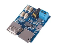 Oem MP3 grotuvo modulis su 2W stiprintuvu USB ir kortelių skaitytuvu