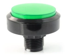 Oem Mygtukas 6cm - žalias - žemo profilio