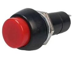 Mygtukas PBS-11A - 250V 1A - bistabilus - apvalus - raudonas