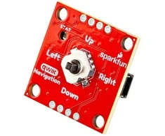 Navigacijos jungiklio modulis – valdymo svirtis su mygtuku – I2C – Qwiic – SparkFun PRT-27576