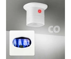Nedis Išmanusis Wi-Fi SmartLife smalkių (CO) jutiklis su sirena 85dB, CR123A, baltas