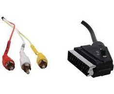 Goobay Nedis Kabelis SCART - 3xRCA (perjungiami IN/OUT) kištukai 2.0m