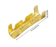 Oem Neizoliuota laido jungtis - 0.3-1.5mm2 laidui - 10 vnt - Spaustuko jungtis