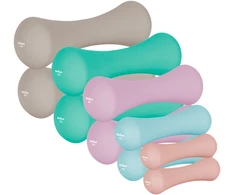 Hantelki Ketaus neopreno hantelių rinkinys 21 kg (2x0,5kg + 2x1 kg + 2x2 kg + 2x3 kg + 2x4 kg), REBEL ACTIVE