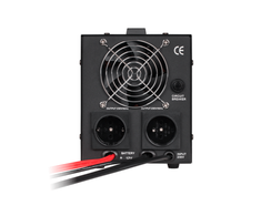KEMOT PROsinus-800 nepertraukiamo maitinimo šaltinis su gryna sinusine banga ir įkrovimo funkcija 12V 230V 800VA/500W - juoda