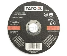 Nerūdijančio plieno pjovimo diskas Yato YT-6104