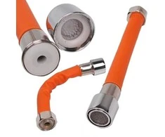Oem Nerūdijančio plieno vandens žarna 201 - 30 cm - 1/2 colio - gofruotas vamzdis